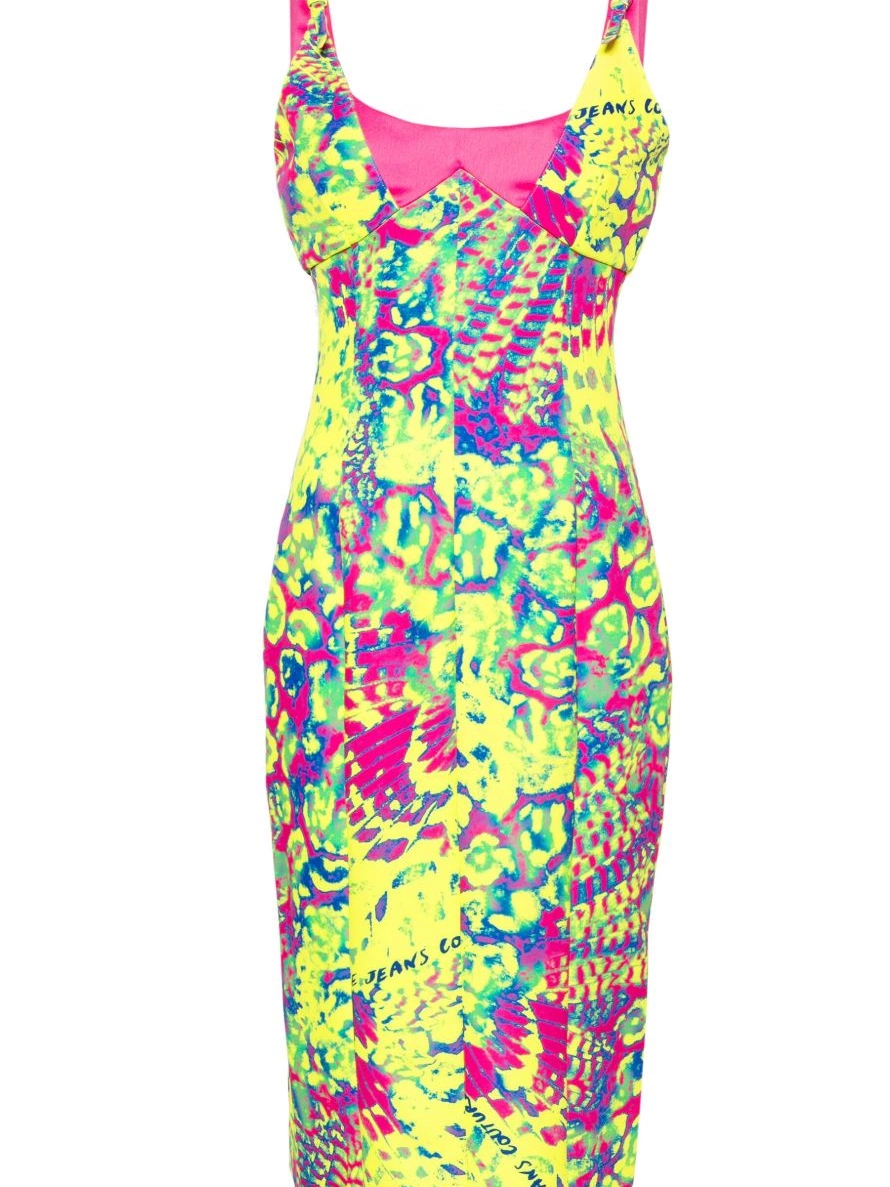 Affordable bodycon dress Animalier Jeans midi Women Couture Versace 0328